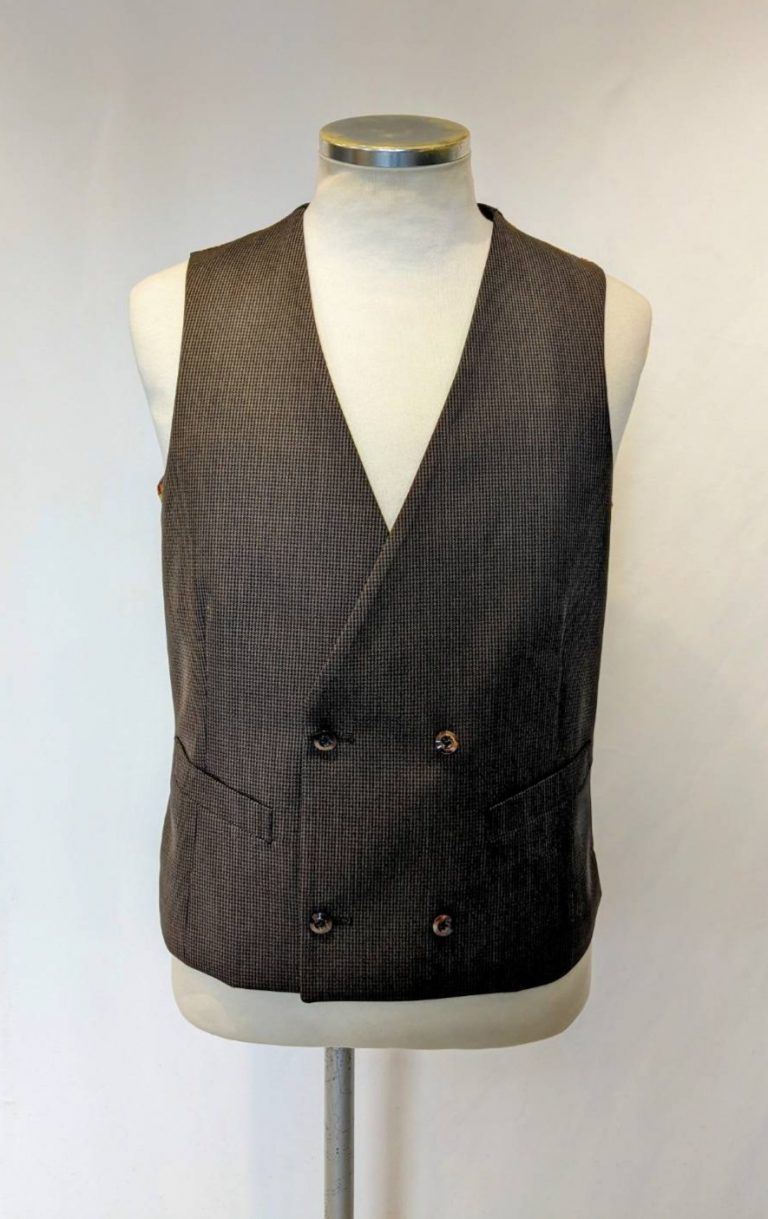 Brown with Double-Breasted Waistcoat
